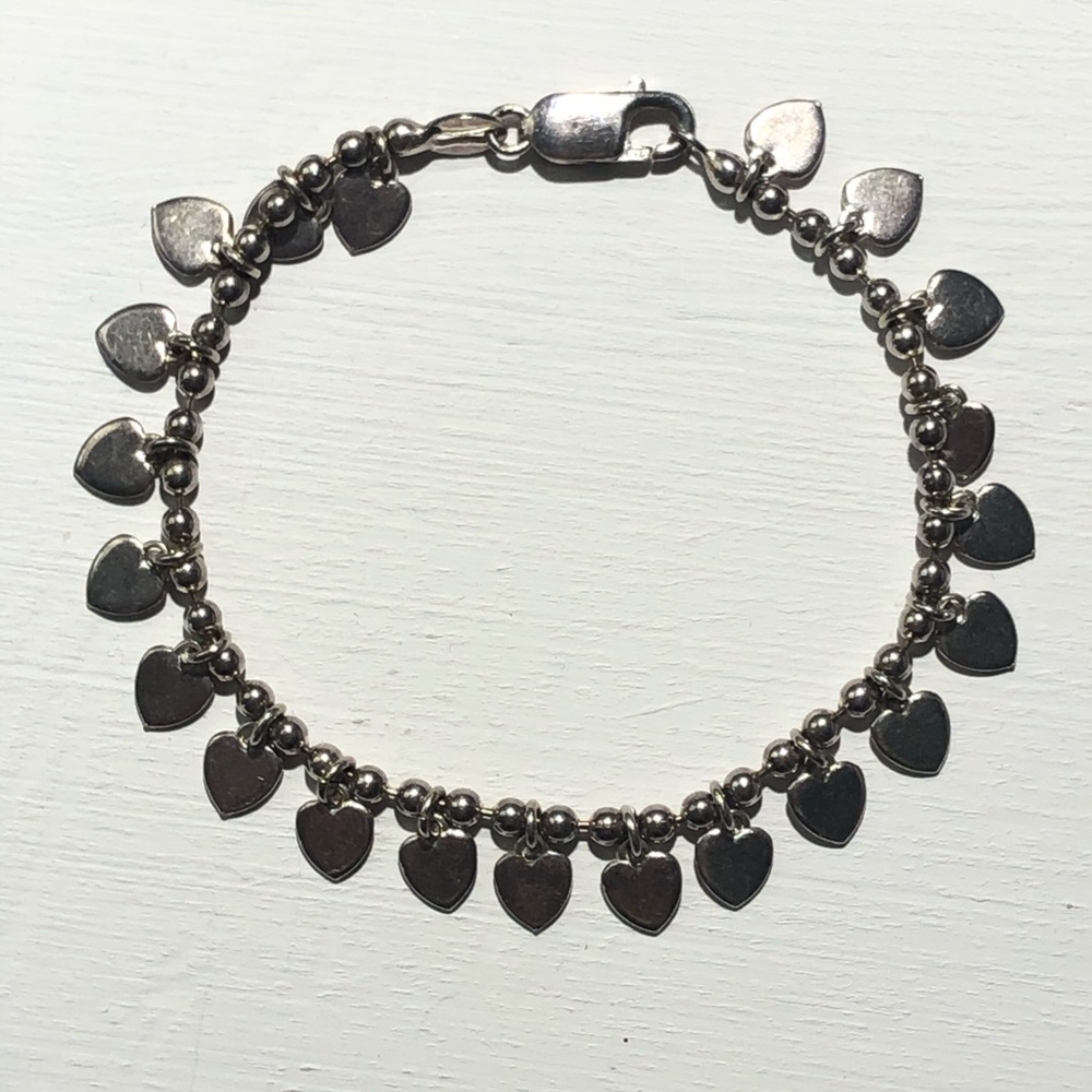 Dangle heart bracelet